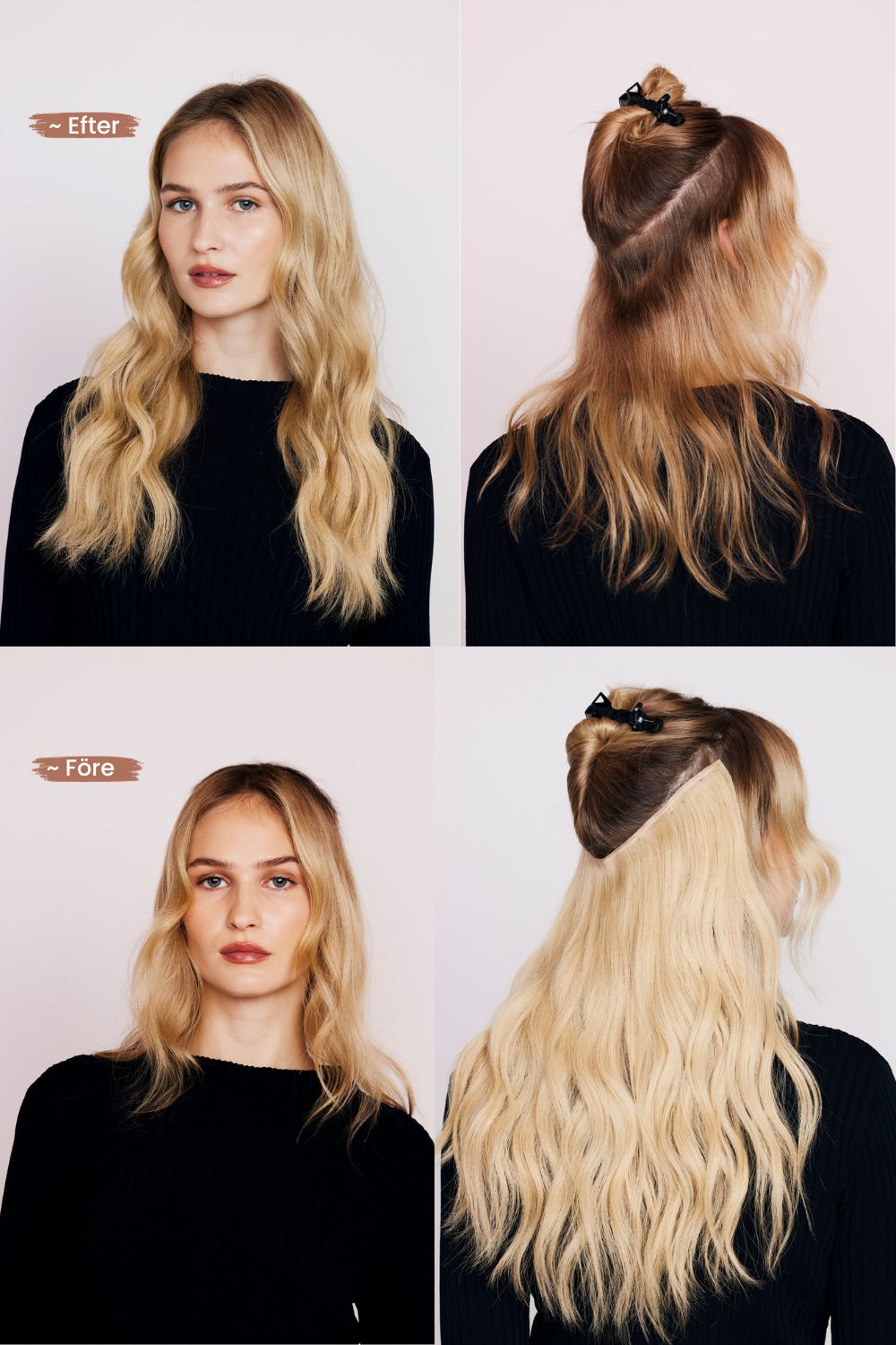 Before and after with BHBD hairband.